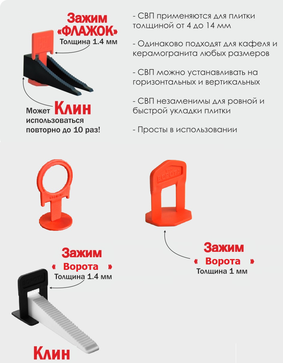 СВП "Система выравнивания плитки" | Строительные материалы - магазин ...